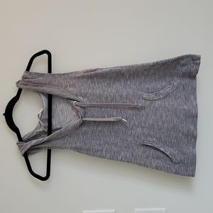 Small gray Hooded Lorna Jane workout shirt